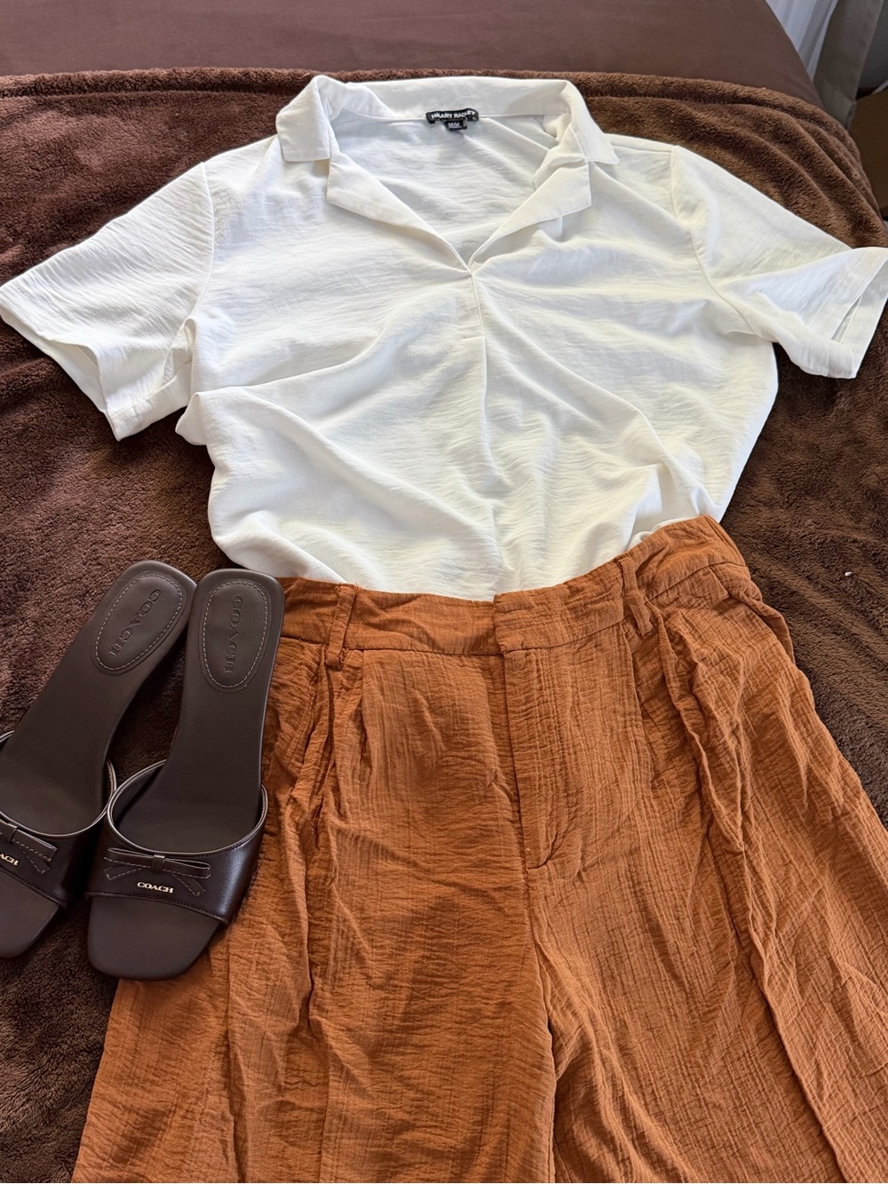 Brown trouser pants